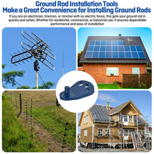Cargar imagen en el visor de la galería, Ground Rod Driver For 1/2” 5/8” 3/4” Ground Rods and Rebar