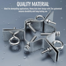 Cargar imagen en el visor de la galería, 304 Stainless Steel 3-Way Guy Ring, Heavy Duty Antenna Mast Stabilizer Ring for 2.4 Inch Diameter Masts(Set of 30 )