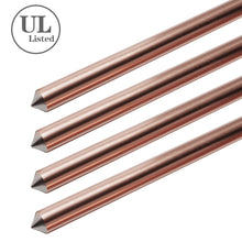 Load image into Gallery viewer, 100 units Ground Rod Dia 5/8 in 8 ft L Copper Bonded Electrical Grounding Bar