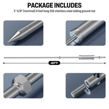 Load image into Gallery viewer, Heavy Duty long Solid Pin-type Design Grounding Rod, sliding ground rod, Ideal for Grounding Needs and Lightning Protection
