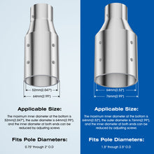 Load image into Gallery viewer, Starlink Pipe Adapter for Starlink Second-Gen Dish, Mast Reducer Joint 2.5” Tenon Adapter, Suitable for TV Mast, Antenna Mast and Satellite Mast