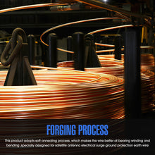 Carregar imagem no visualizador da galeria, 50ft 4 AWG Soft Annealed Solid Grounding Wire, Per UL-467 10 Mils Copper Clad Steel Ground Cable Earth Wire