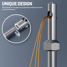 Load image into Gallery viewer, Heavy Duty long Solid Pin-type Design Grounding Rod, sliding ground rod, Ideal for Grounding Needs and Lightning Protection