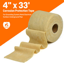 Cargar imagen en el visor de la galería, Anti-Corrosion Tape ,2" x33' Corrosion Protection Tape ,for Grounding System,Metal Electrical Outdoor Underground Pipe