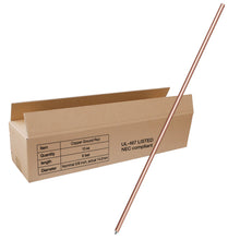 Load image into Gallery viewer, 100 units Ground Rod Dia 5/8 in 8 ft L Copper Bonded Electrical Grounding Bar