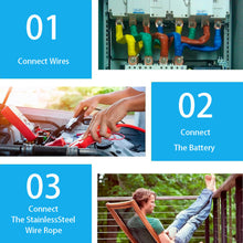 Load image into Gallery viewer, Hydraulic Crimping Tool and Wire Crimping Tool Kit, Range 12AWG-2/0AWG, 8 Pairs Of Dies For Hydraulic Hose Crimper and Electrical Terminal Cable Wire