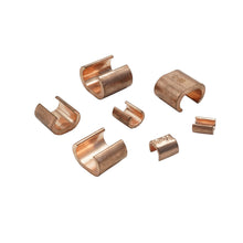 Load image into Gallery viewer, 1000PCS Pack Copper C Tap, Non Insulated C Shape Grounding Connector C-60, Copper Wire Connection Terminals