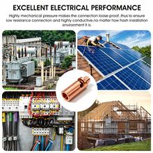 Carregar imagem no visualizador da galeria, 100pcs Copper Lay-In Ground Clamp, Grounding Connector for Ground Rods, Conductors & Mesh
