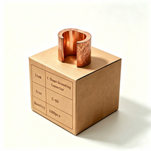 Load image into Gallery viewer, 1000PCS Pack Copper C Tap, Non Insulated C Shape Grounding Connector C-60, Copper Wire Connection Terminals