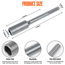 Load image into Gallery viewer, 1" SDS Max Ground Rod Post Driver Adapter-Free shipping
