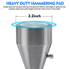 Load image into Gallery viewer, Ground Rod Cap,Heavy-duty Steel Hammer Pad for grounding rods,fence posts,stakes