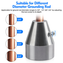 Load image into Gallery viewer, Ground Rod Cap,Heavy-duty Steel Hammer Pad for grounding rods,fence posts,stakes