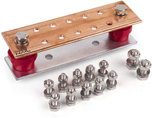 Carregar imagem no visualizador da galeria, GOUNENGNAIL-157" x 2.36" x 7.87" Copper Ground Bar Kit, with 5/16''x10 Terminal Positions,Copper Grounding Busbar Bar Kit