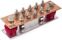 Carregar imagem no visualizador da galeria, GOUNENGNAIL-157" x 2.36" x 7.87" Copper Ground Bar Kit, with 5/16''x10 Terminal Positions,Copper Grounding Busbar Bar Kit