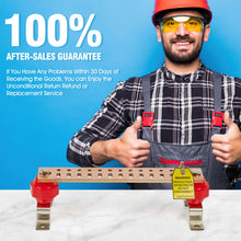 Carregar imagem no visualizador da galeria, GOUNENGNAIL- 12" Copper Bus Bar,Heavy Duty Ground Bar Kit, 24 x 0.41’’ Holes and Slots with 2” Standoff Insulators Made from UL Recognized Material,2500V