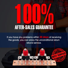 Load image into Gallery viewer, Copper Ground Bar Kit - .25" x 2" x 12" Busbar with 20 Terminal Positions