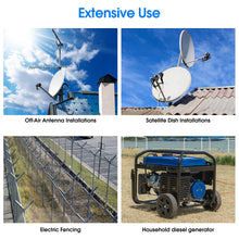 Load image into Gallery viewer, 6ft Ground Rod Kit - 1/2'' Bonded Electrical Copper Grounding Rod with Bronze Clamp UL Listed,Great for Fence Lightning Strike Electrode Earthing Rod, Swimming Pool Ground Rod