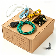 50sets ESD Wrist Strap Grounding Kit, Anti-Static Socket Ground System for Electronics & Anti-Static Grounding Mats | Multi-Scenario Application