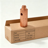 100pcs Copper Ground Rod Clamp, Hammer-On Loose-Proof Ground Connector Lock, Fits 5/8