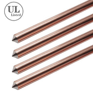 100 units Ground Rod Dia 5/8 in 8 ft L Copper Bonded Electrical Grounding Bar