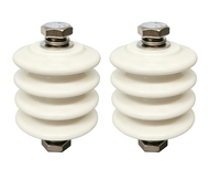 Ceramic Post Insulator, Porcelain Ground Bar Standoff Insulator,1.6”x1.6” High-Voltage Insulation for Power Line, Copper Busbar ,Electrical Fencing Insulation Support