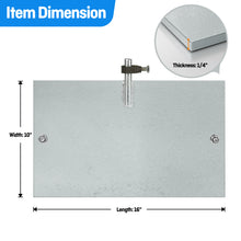 Load image into Gallery viewer, Steel Ground Plate,HDG, with 5/8 Direct Burial Connector UL Listed, 16&quot; x 10&quot; x 1/4&quot; for Grounding Rod System Lightning Protection
