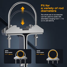 Load image into Gallery viewer, 16 ea. Full Hardware Kit, 16" Antenna Mast Wall Mount Bracket, Heavy-Duty 3-Leg Windproof Stand Off, 304 Stainless Steel Antenna Pole Clamp
