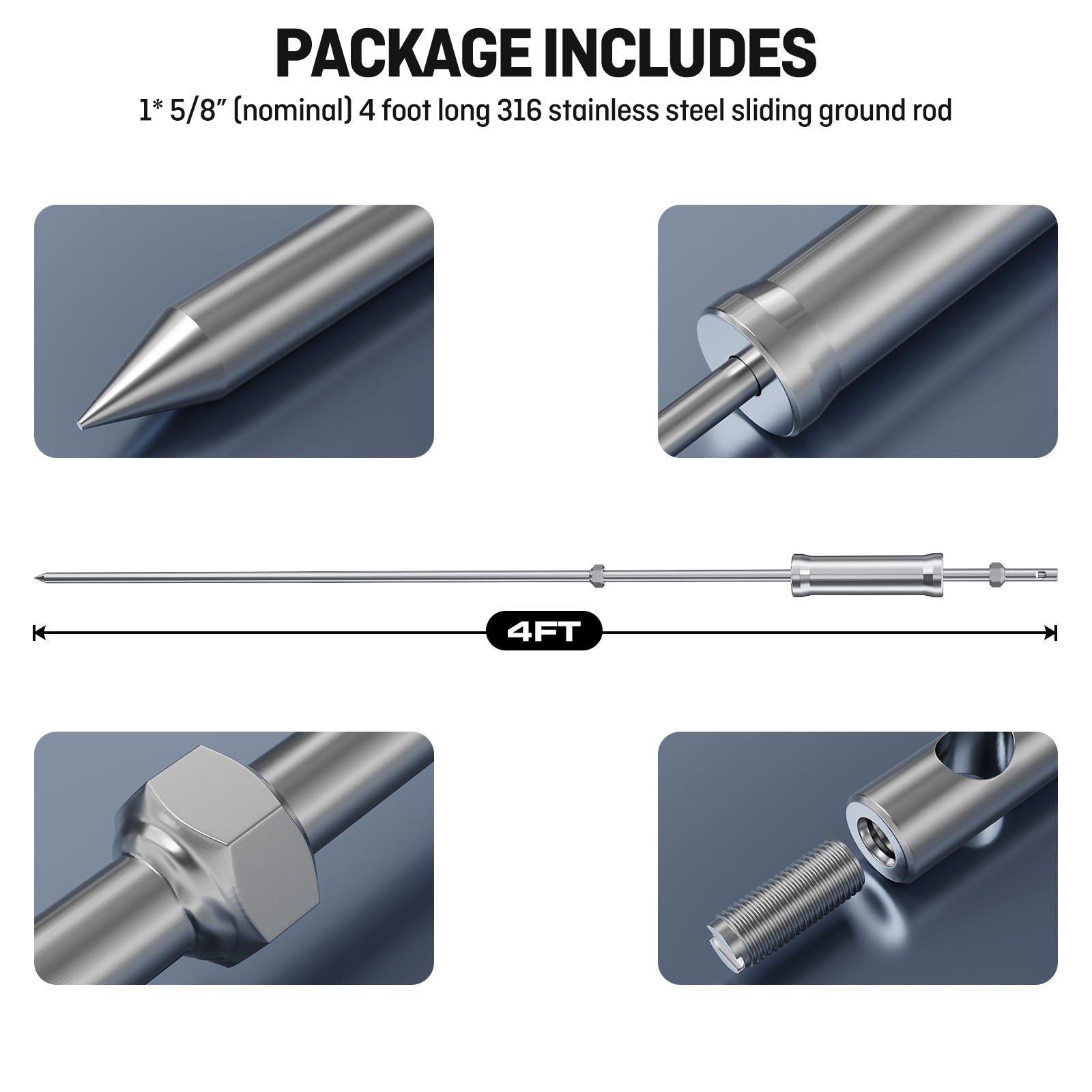 Portable Ground Rod Solid Pin-type Design Galvanized Nicaragua Portable Ground Rod Solid Pin-type Design Galvanized Nicaragua