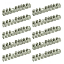 Cargar imagen en el visor de la galería, 10 Pack UL Certified Ground Bar Kit, Max Wire Dia 4 AWG，Aluminum Ground Bus Bar
