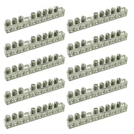 10 Pack UL Certified Ground Bar Kit, Max Wire Dia 4 AWG，Aluminum Ground Bus Bar