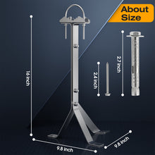 Load image into Gallery viewer, 16 ea. Full Hardware Kit, 16" Antenna Mast Wall Mount Bracket, Heavy-Duty 3-Leg Windproof Stand Off, 304 Stainless Steel Antenna Pole Clamp
