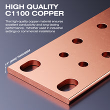 Cargar imagen en el visor de la galería, 23&quot; Untapped HORIZONTAL COPPER BUSBAR With Hardware Kit
