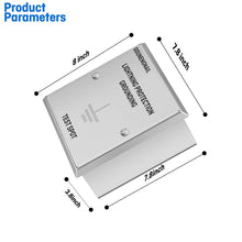 Cargar imagen en el visor de la galería, 304 Stainless Steel Weatherproof Lightning Grounding Test Observation Box, 7.8" x 7.8" x 3.8", Outdoor Instrument Protection Enclosure for Lightning Protection System
