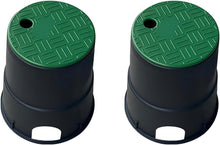 Load image into Gallery viewer, GOUNENGNAIL Grounding Observation Well 2PCS 8×8×9.5 Inch | Ground Rod Lawn Manhole Cover Safety Box for Electrical Grounding System for Lawn Landscaping Patio Lightning Protection

