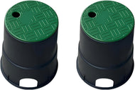GOUNENGNAIL Grounding Observation Well 2PCS 8×8×9.5 Inch | Ground Rod Lawn Manhole Cover Safety Box for Electrical Grounding System for Lawn Landscaping Patio Lightning Protection