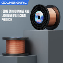 Cargar imagen en el visor de la galería, 315ft 6 AWG Soft Annealed Solid Grounding Wire, Per UL-467 10 Mils Copper Clad Steel Ground Cable Earth Wire
