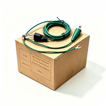 Load image into Gallery viewer, 50sets 3 Prong NEMA 5-15P Grounding Adapter, Shielded Ethernet Patch Panel Network Rack Ground Bond Cord
