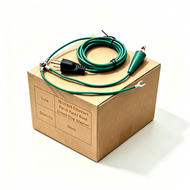 50sets 3 Prong NEMA 5-15P Grounding Adapter, Shielded Ethernet Patch Panel Network Rack Ground Bond Cord