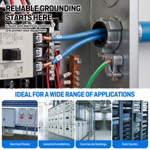 Load image into Gallery viewer, 400 Units pack 3/4" Grounding Bushing - UL Listed Ground Bond Bushing with Layin Wiring Lug,Galvanized Rigid/IMC Conduit Fitting,Insulated and Threaded
