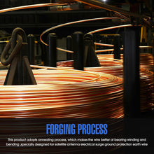 Cargar imagen en el visor de la galería, 100FT 4AWG Ground Wire | 13 Mils Copper Clad Grounding Cable | UL-467 compliant
