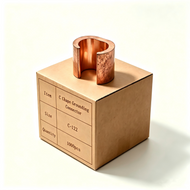 1000PCS Pack Copper C Tap, Non Insulated C Shape Grounding Connector C-122, Copper Wire Connection Terminals