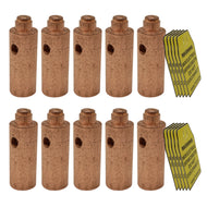 10 Pieces wholesale Copper Ground Rod Clamp with Electrical Tag, Loose-proof Ground Connector Lock by Hammer for Grounding Rod and Wire Connection for 5/8'' actual 14.2mm O.D Ground Rod