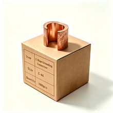 Load image into Gallery viewer, 1000PCS Pack Copper C Tap, Non Insulated C Shape Grounding Connector C-44, Copper Wire Connection Terminals
