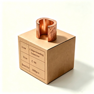 1000PCS Pack Copper C Tap, Non Insulated C Shape Grounding Connector C-44, Copper Wire Connection Terminals