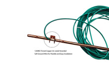 Load image into Gallery viewer, GOUNENGNAIL-4&#39;Ground Rod-with 15ft Ground Wire Tinned Copper UL Listed- for Electric Fences,Antennas,Satellite Dishes,Instruments,Generator Grounding Earthing
