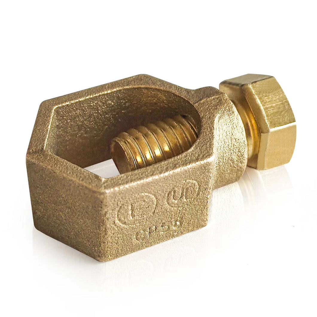 Silicon Bronze Ground Rod Clamp,UL & CSA listed,Great for 1/2”- 5/8”Grounding Rods