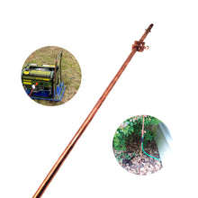 Cargar imagen en el visor de la galería, 4&#39;Ground Rod-with 15ft Ground Wire Tinned Copper UL Listed- for Electric Fences,Antennas,Satellite Dishes,Instruments,Generator Grounding Earthing
