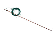 GOUNENGNAIL-4'Ground Rod-with 15ft Ground Wire Tinned Copper UL Listed- for Electric Fences,Antennas,Satellite Dishes,Instruments,Generator Grounding Earthing