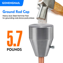 Carregar imagem no visualizador da galeria, Ground Rod Cap,Heavy-duty Steel Hammer Pad  for grounding rods,fence posts,stakes
