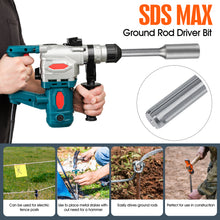 Cargar imagen en el visor de la galería, 1&quot; SDS Max Ground Rod Post Driver Adapter-Free shipping
